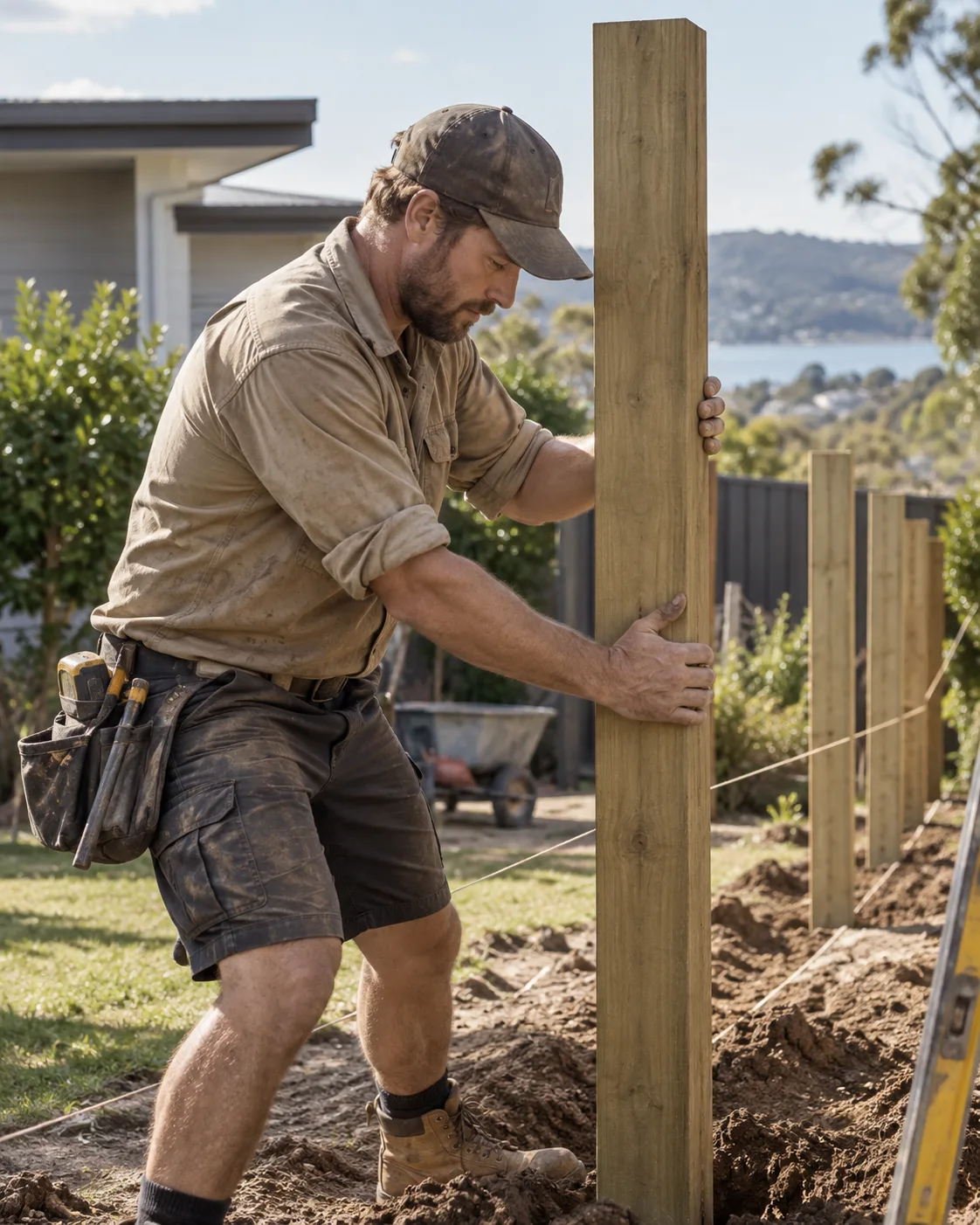 Illustrative photograph showing work in fencing