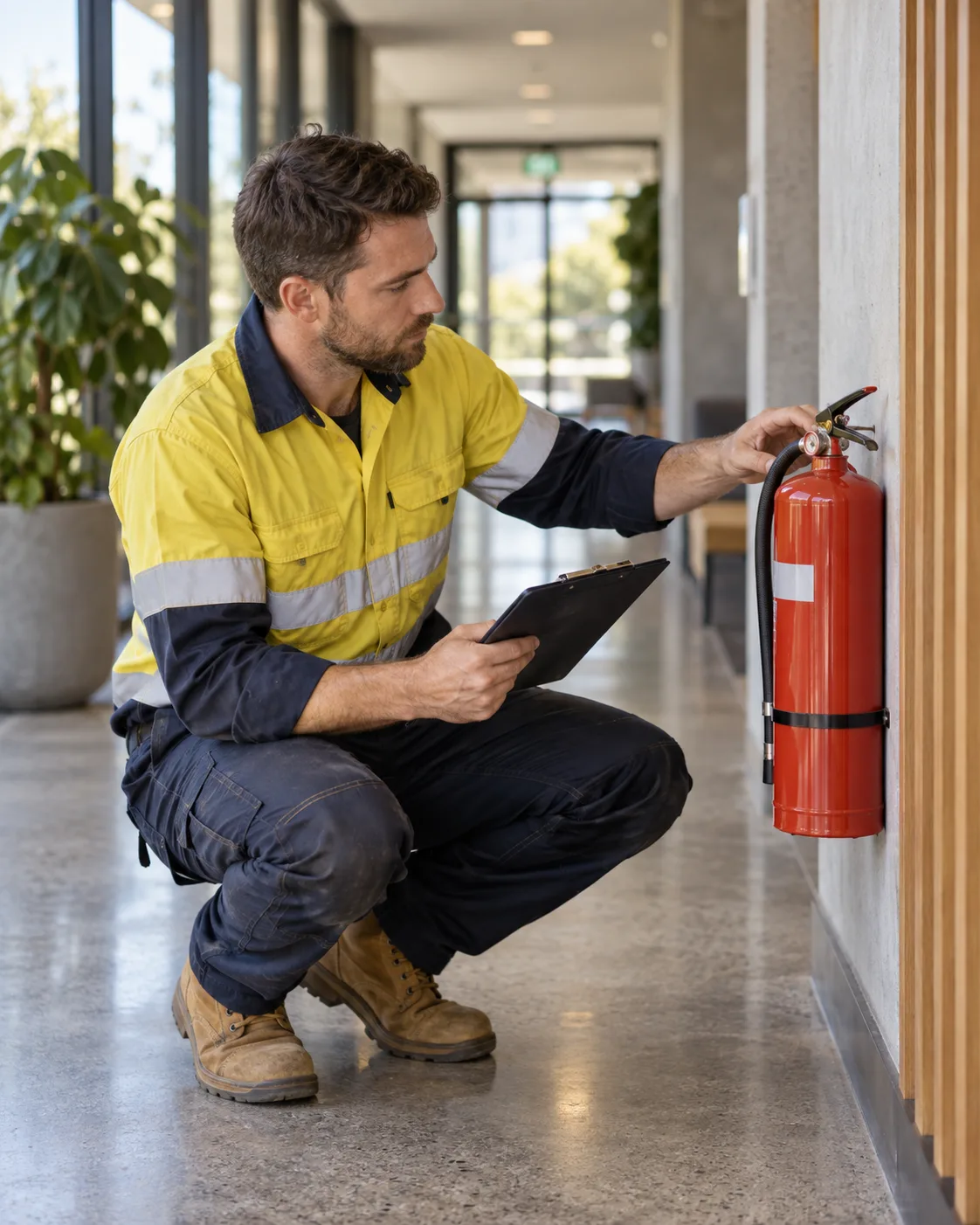 Illustrative photograph showing work in fire services