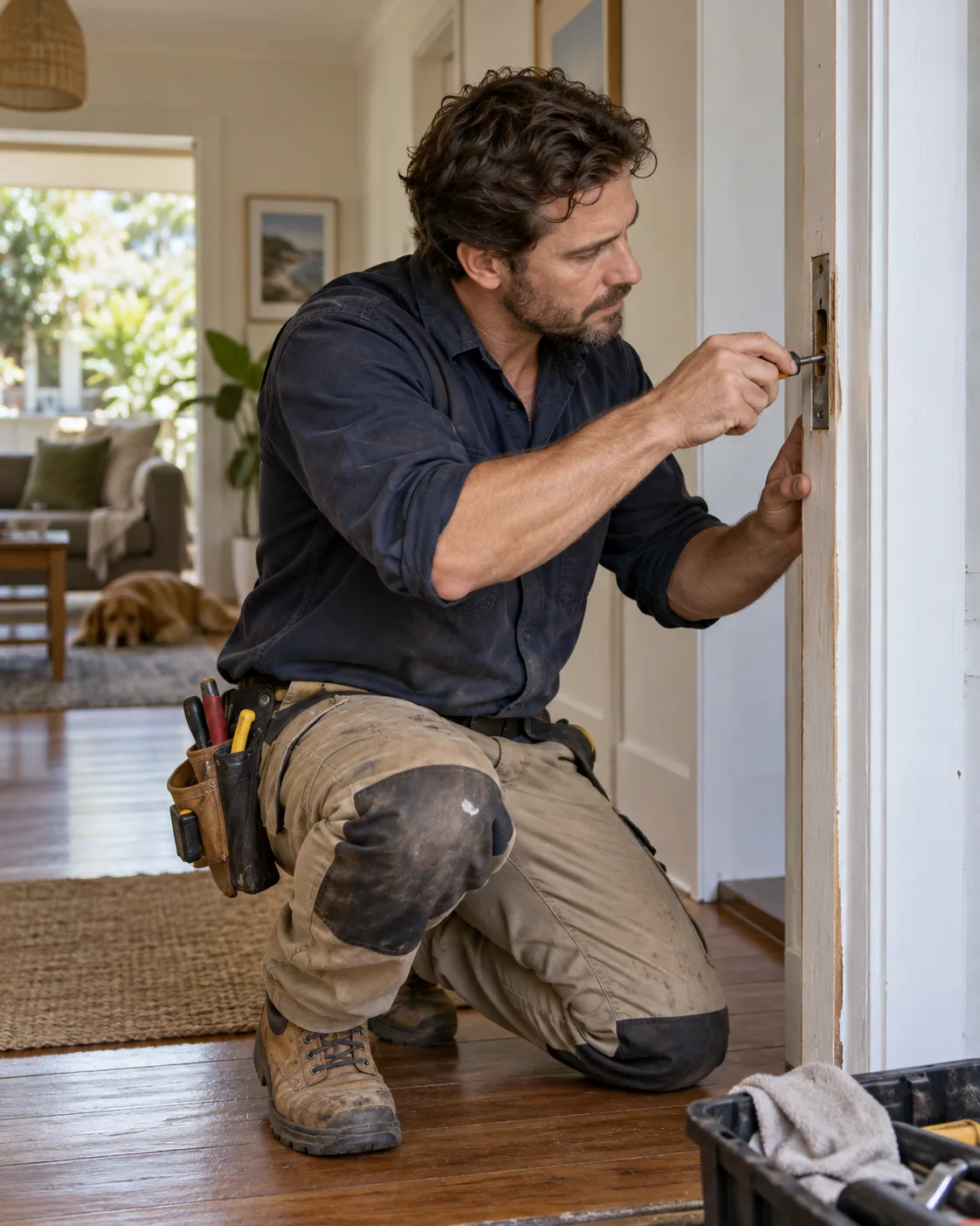 Illustrative photograph showing work in handymen
